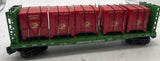 MTH Railking 30-76601 Christmas RailKing Flat Car - w/Bulkheads & LCL Containers O SCALE Like New