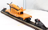 MTH Railking 30-76517 Milwaukee Road Flat Car w/Airplane O SCALE Like New