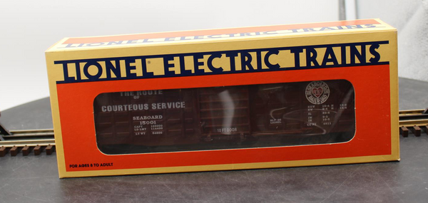 Lionel 6-15001 Seaboard Waffle-Side Boxcar O Scale NEW