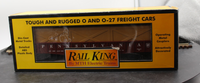 MTH Railking 30-7209 Pennsylvania Car Semi Scale Gondola & 3 crates no. 367829 O-27 Scale. O SCALE Like New
