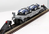 MTH Railking 30-7660 Auto Transport Flat Car w/Ertlr 1965 Ford Cobras O SCALE Like New