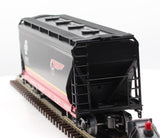 K-Line K6242-1051 ATSF Black Bonnet Alum. 2-Bay Center flow modern Hopper O SCALE NEW
