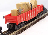 Lionel 6-9307 ERIE Animated Cop & Hobo Gondola #9307 O Scale Used