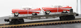 MTH RailKing 30-7610 Flat Car with '57 Chevys O SCALE Like New