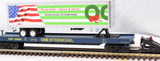 MTH Premier 20-95395 CSX Premier Flat Car w/ 40' Trailer O SCALE Like New