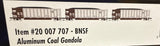 Atlas 20007707 BNSF Aluminum Coal Gondola 3-Pack TRAINMAN HO Scale NEW