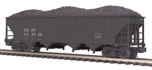 MTH Premier 20-97623 CSX 4-Bay Hopper Car 834146 O SCALE Like New