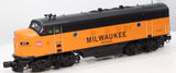 MTH Premier 20-21826-1 Milwaukee Road F-7 A Unit Diesel Engine with Proto-Sound 3.0 Hi-Rail Wheels 44.5 Track Miles O SCALE Like New