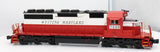 Atlas 1513-2 SD40 Locomotive Western Maryland #7448 O SCALE Like New