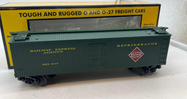 MTH Railking 30-7810 Railway Express Agency Reefer Car O SCALE Used Excellent