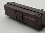 Blackstone Models b340115w Denver Rio Grande Western D&RGW 30 ft box car, weathered w/ flying herald HOn3 Scale Used Excellent