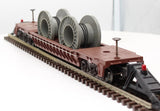 Lionel 6-16983 PRR F-9 Well Car W/Cable reels O SCALE Like New