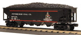 MTH Railking 30-75283 Pittsburgh Coal Company RailKing 4-Bay Hopper Car O SCALE Like New