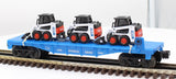 Lionel 6-16923 lionel Lines Flat Car w/ 3 753 Bobcats O SCALE (custom ) Like New