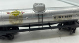 Lionel postwar 6555 SUNOCO gas oils logo Single Dome Tank Car O Scale Used Excellent No Box