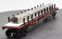 K-Line K691-3421 DT&I Classic flatcar with Rails O SCALE Like New
