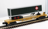 MTH 30-4234b PRR flat Car w/40' Trailer O SCALE Like New