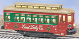 Lionel 6-28418 Christmas Trolley O SCALE Like New