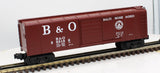MTH 30-7429 BALTIMORE & OHIO Rounded Roof Box Car RailKing #385186 O Scale Like New