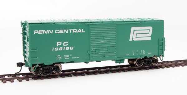Walthers 910-45014 PENN CENTRAL 40' ACF Modernized Welded Boxcar Mainline #138166 HO Scale Like New