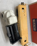Lionel  POSTWAR  6151 Range Patrol Truck On Flat Car CREAM O Scale Used Damaged Box