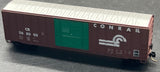 Roundhouse 8807 Conrail boxcar (brown w/ green door) N SCALE Like New