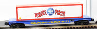 K-Line 6-21470 Ringling Bros Flat Car w/Container O SCALE Used Excellent