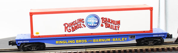 K-Line 6-21470 Ringling Bros Flat Car w/Container O SCALE Used Excellent