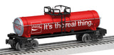 Lionel 6-29640 Coca-Cola Tank Car O SCALE Like New