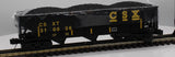 MTH Premier 20-90654B CSX 70-ton 3-Bay Hopper Car 310036 O SCALE Like New