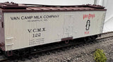 Walthers 932-2480 VAN CAMP MILK COMPANY 40' Reefer Wood End HO Scale Used Excellent