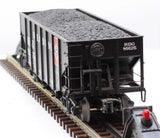 MTH Premier 20-97292 Reading 2-Bay Fish Belly Hopper Car With Coal Load O SCALE Like New