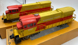 Lionel 6-8960 , 6-8961 Southern Pacific SP U36C powered and dummy diesel units O SCALE Used