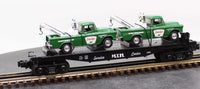MTH Railking 30-7615 MTH Service Center Flat Car w/ Sinclair Tow Trucks O SCALE NEW