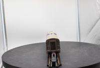 Lionel 6-9579 LIONEL ILLUMINATED BURLINGTON ALUMINUM PASSENGER CAR SILVER KETTLE VISTA DOME CAR O SCALE Used Excellent Damaged Box