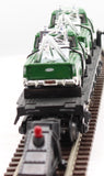 MTH Railking 30-7615 Flat Car W/ ERTL MTH Tow Trucks O SCALE Like New