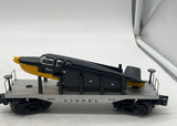 Lionel 6-19430 ATSF Flatcar 6411 w/ beechcraft bonanza airplane O SCALE Like New