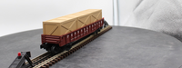 MTH Railking 30-7209 Pennsylvania Car Semi Scale Gondola & 3 crates no. 367829 O-27 Scale. O SCALE Like New