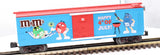 MTH Railking 30-74642 MARS - M&M's 4th of July Box Car w/Blinking LED O SCALE Like New limited