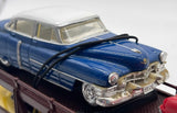 MTH 30-7628 MTH Auto Transportation Auto Carrier Flat Car RailKing 1957 O Scale Used as is