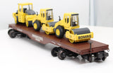 K-Line K693-1891 PRR Diecast Flatcar W/3 Diesel Rollers  O SCALE Like New
