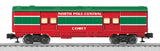 Lionel 6-25197 North Pole Central O27 Streamlined Baggage Car "Comet" Christmas O SCALE Like New- Window Needs Reattached