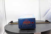 Atlas 7530 ACF 60' S.D. BURLINGTON DECORATED AUTO PARTS BOX CAR 2 rail O SCALE WEATHERED / CUSTOM decorated AS IS Used Damaged Box