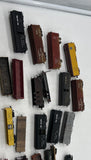 Big lot of 18 freight cars & loco--loose, broken, incomplete-- Mostly DRGW-- AS IS HOn3 Scale Used No Boxes