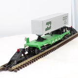 Lionel 6-16308 Burlington Northern Flat Car W/trailer O SCALE Like New