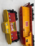 Lionel 6-8160set BURGER KING GP-20 Diesel Locomotive with 7 Fast Food Cars 1980s Train Set O SCALE Used Excellent No Box