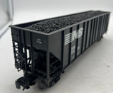 Weaver u4910 Norfolk Southern NS 4 bay high sided hopper w coal load 3 RL O SCALE Used Excellent