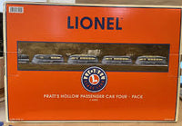 Lionel 6-36002 Pratt's Hollow passenger car set 1st edition O SCALE NEW