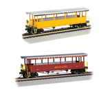 Bachmann 17431, 17432 Durango & Silverton Open-Sided Excursion Car Set (Set of 2) HO Scale NEW