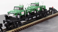 MTH Railking 30-7615 MTH Service Center Flat Car w/ Sinclair Tow Trucks O SCALE NEW